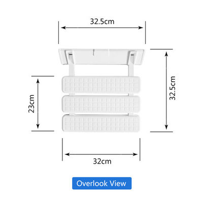 Κίνα Ο άσπρος τοίχος SPA τοποθέτησε το κάθισμα 32.5*32.5*10cm ντους μέγεθος για το λουτρό/το μπαλκόνι προμηθευτής
