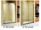 Μετριασμένα συνημμένα πορτών ντους γυαλιού με το τοπ κύλινδρο ένα δευτερεύουσα συρόμενη πόρτα προμηθευτής